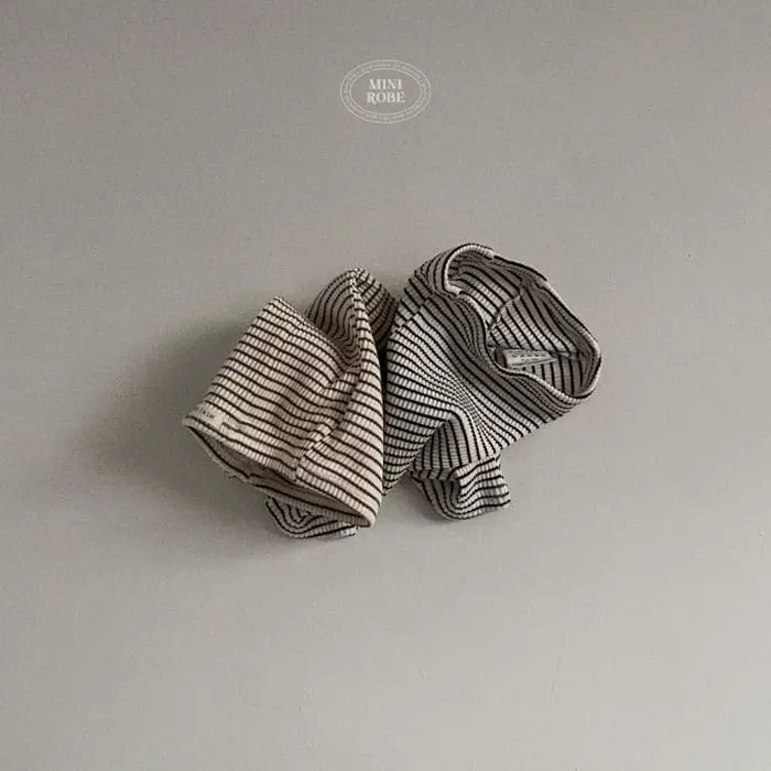 Mini Robe - Korean Baby Fashion - #babygirlfashion - Bebe Stripes Leggings - 7
