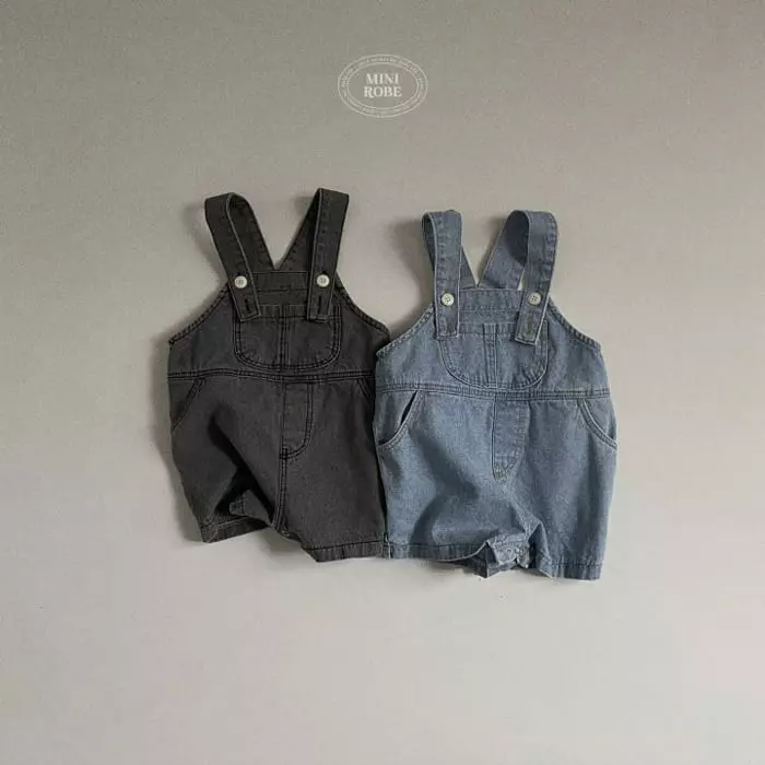 Mini Robe - Korean Baby Fashion - #babygirlfashion - Bebe Denim Dungarees - 6