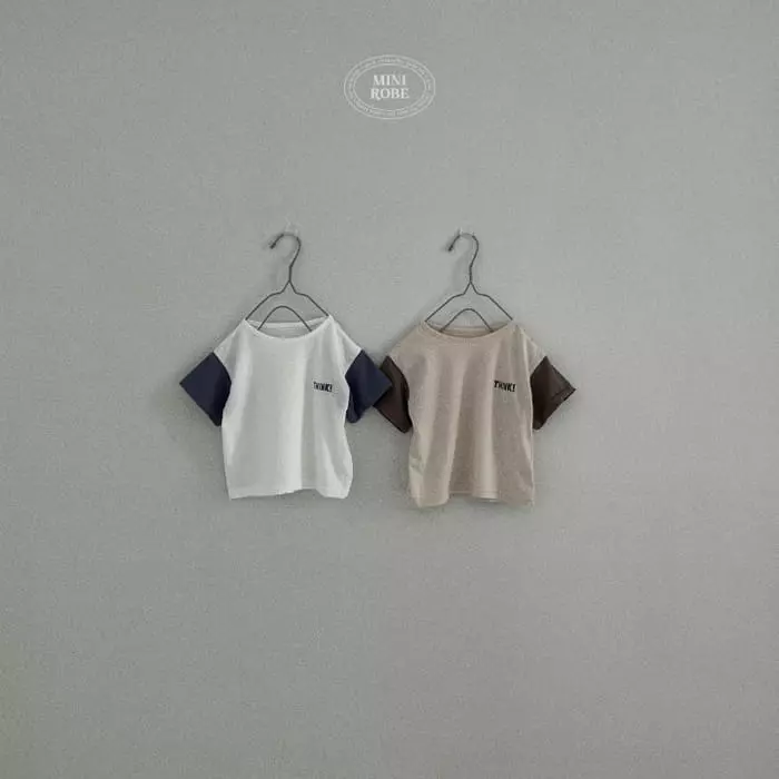 Mini Robe - Korean Baby Fashion - #babygirlfashion - Bebe Square Tee - 3