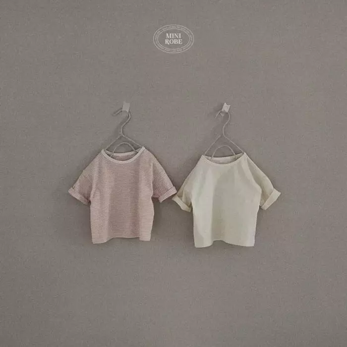 Mini Robe - Korean Baby Fashion - #babygirlfashion - Bebe Capri One Plus One Tee 1+1 - 10