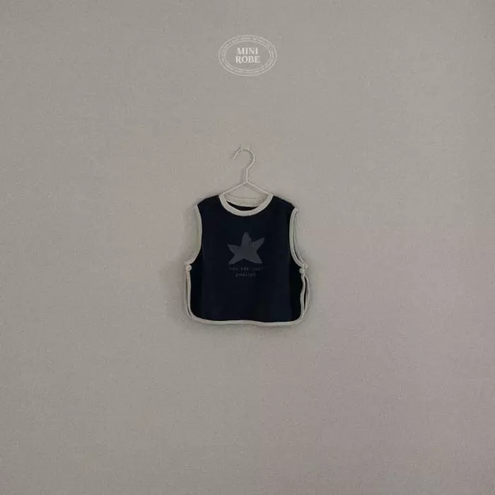 Mini Robe - Korean Baby Fashion - #babylifestyle - Bebe Star Vest - 5