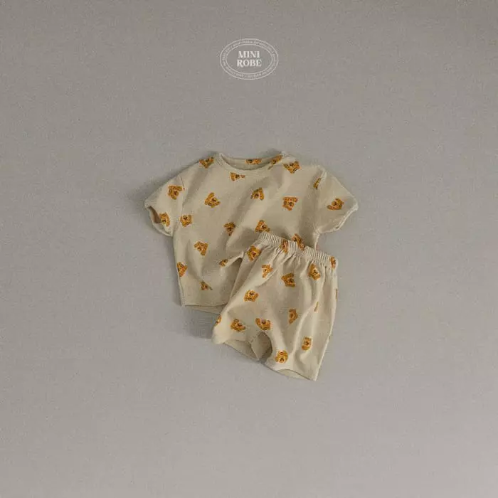 Mini Robe - Korean Baby Fashion - #babylifestyle - Bebe Monchi Tee - 9