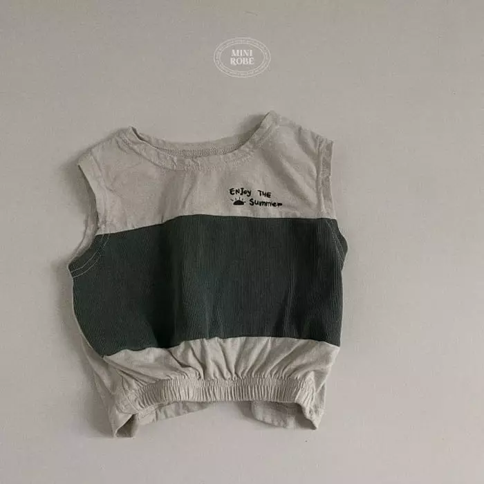 Mini Robe - Korean Baby Fashion - #babylifestyle - Bebe Pigment Color Tee - 5