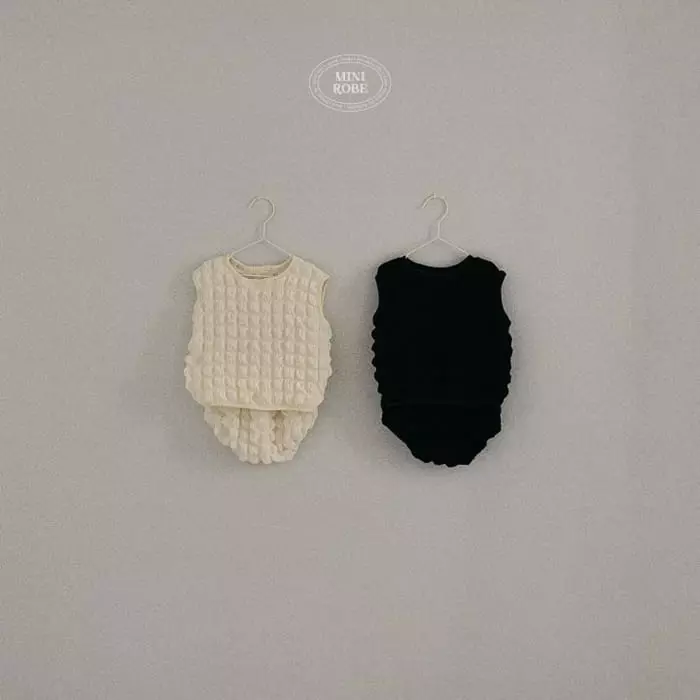 Mini Robe - Korean Baby Fashion - #babyoninstagram - Bebe Melon Bread Top Bottom Set - 5