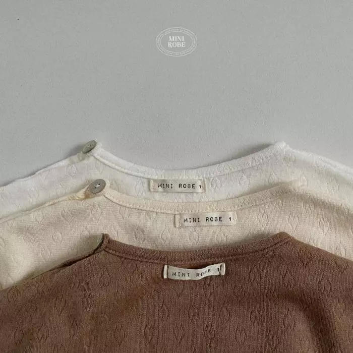 Mini Robe - Korean Baby Fashion - #babyoninstagram - Bebe Jacquard Tee - 11
