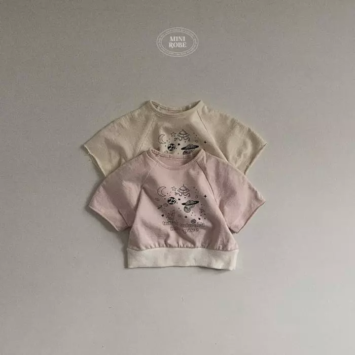 Mini Robe - Korean Baby Fashion - #babylifestyle - Bebe Space Sweatshirt - 4