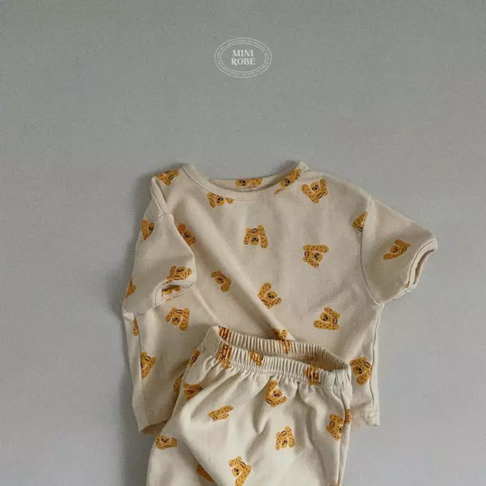 Mini Robe - Korean Baby Fashion - #babyootd - Bebe Monchi Tee - 11