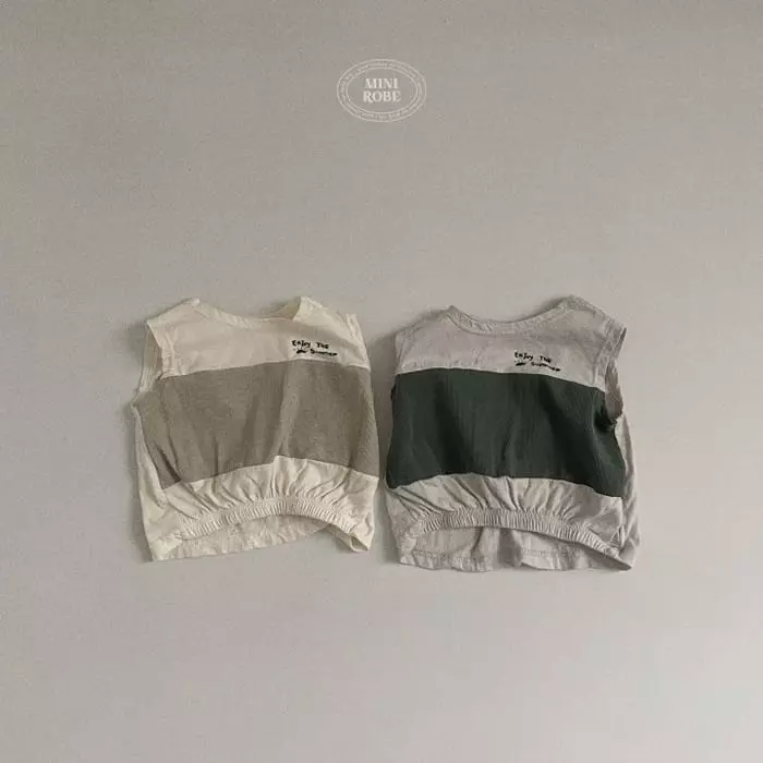 Mini Robe - Korean Baby Fashion - #babyootd - Bebe Pigment Color Tee - 7
