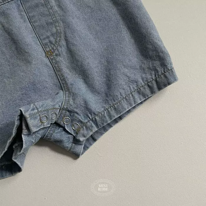 Mini Robe - Korean Baby Fashion - #babyootd - Bebe Denim Dungarees - 9