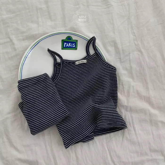 Mini Robe - Korean Baby Fashion - #babyootd - Bebe Sleeveless Bottom Set - 5