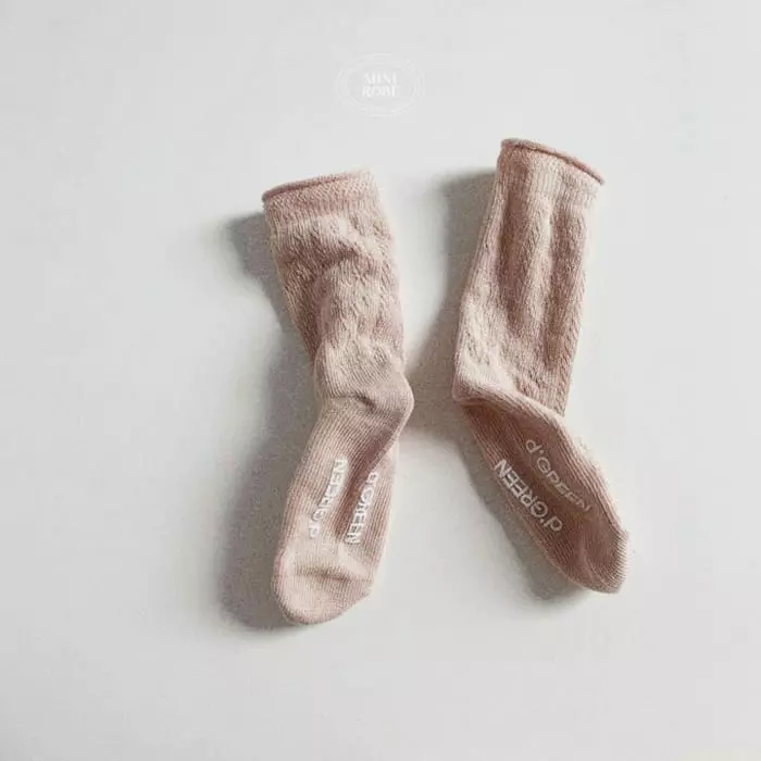 Mini Robe - Korean Baby Fashion - #babyoutfit - Bebe Floral Socks Set - 9