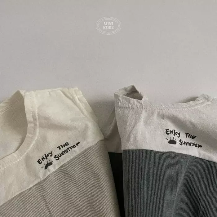 Mini Robe - Korean Baby Fashion - #babyoutfit - Bebe Pigment Color Tee - 8