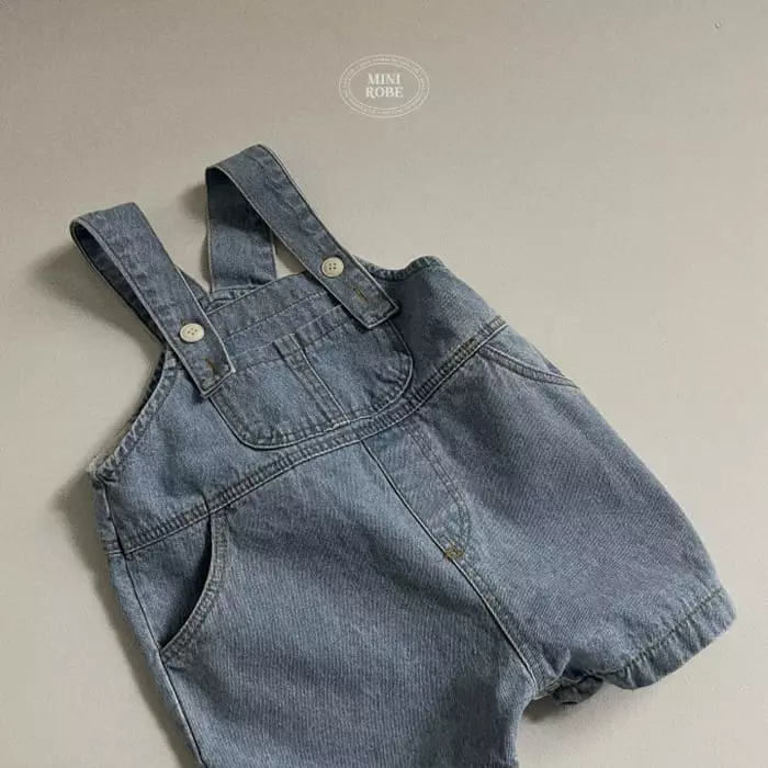Mini Robe - Korean Baby Fashion - #babyoutfit - Bebe Denim Dungarees - 10