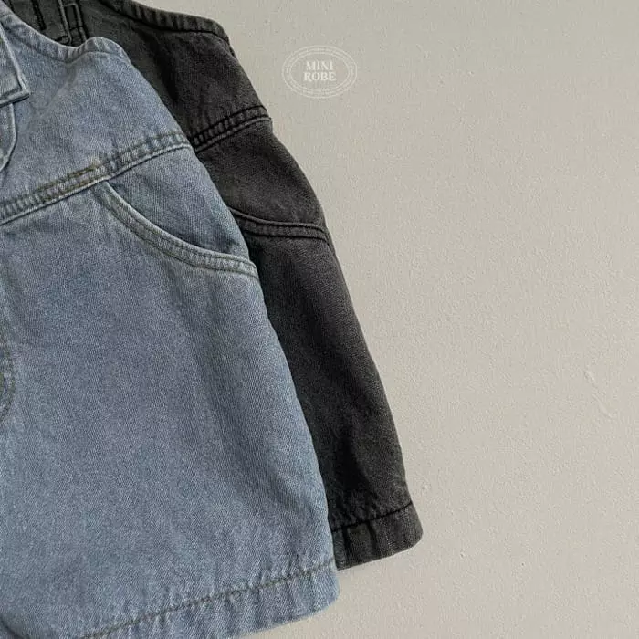 Mini Robe - Korean Baby Fashion - #babyoutfit - Bebe Denim Dungarees - 11