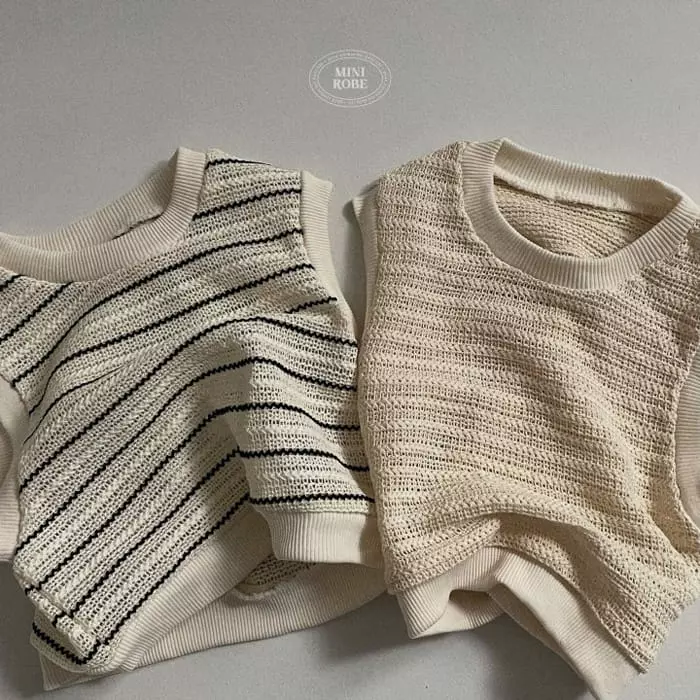 Mini Robe - Korean Baby Fashion - #babyoutfit - Bebe Knit Vest - 10