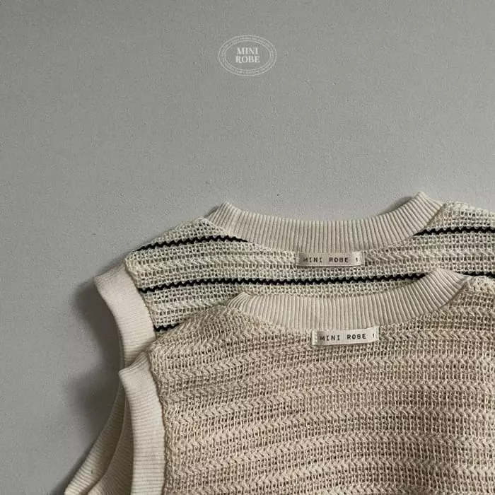 Mini Robe - Korean Baby Fashion - #babyoutfit - Bebe Knit Vest - 9