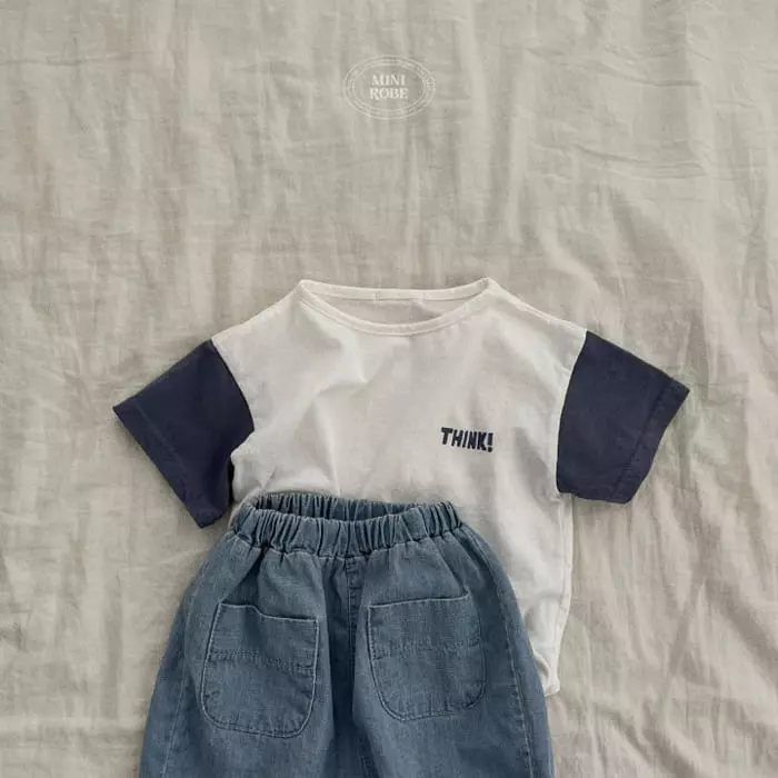 Mini Robe - Korean Baby Fashion - #babyoutfit - Bebe Square Tee - 7