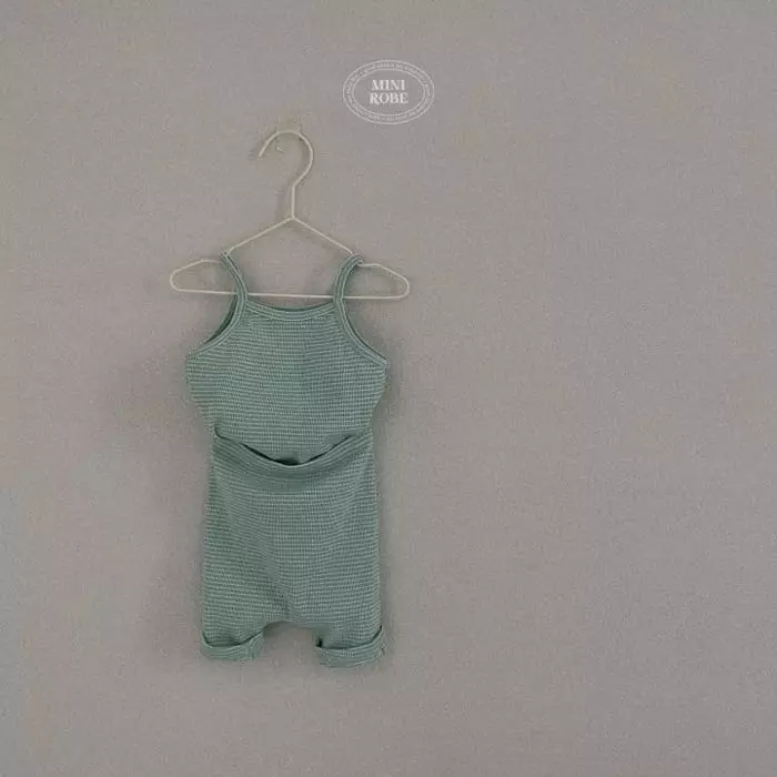 Mini Robe - Korean Baby Fashion - #babyoutfit - Bebe Sleeveless Bottom Set - 7