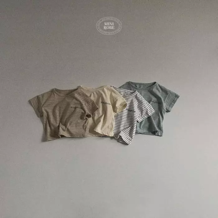 Mini Robe - Korean Baby Fashion - #babyoutfit - Bebe simple Tee