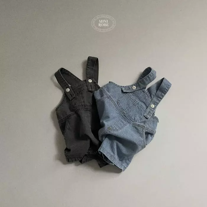 Mini Robe - Korean Baby Fashion - #babywear - Bebe Denim Dungarees - 12