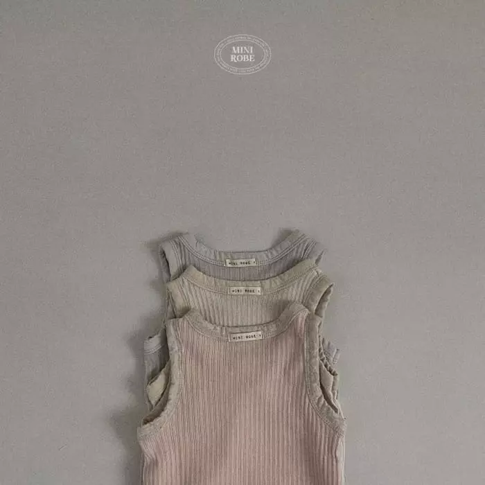 Mini Robe - Korean Baby Fashion - #onlinebabyboutique - Bebe Mango Sleeveless - 6