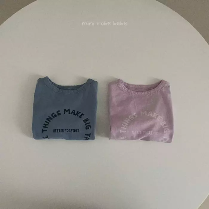 Mini Robe - Korean Baby Fashion - #onlinebabyshop - Bebe Thinks Tee - 2