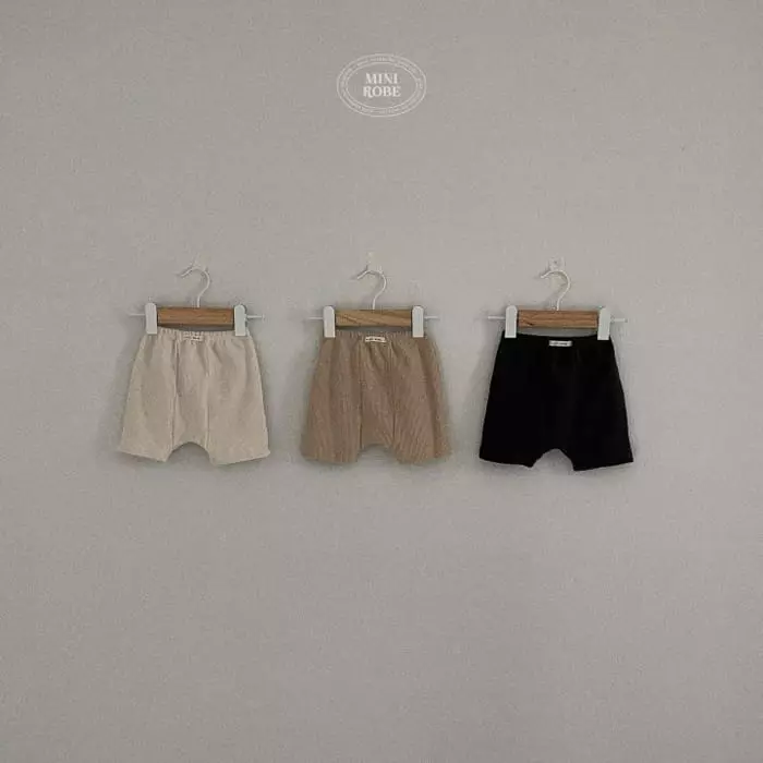 Mini Robe - Korean Baby Fashion - #onlinebabyshop - Bebe Mini Waffle Pants