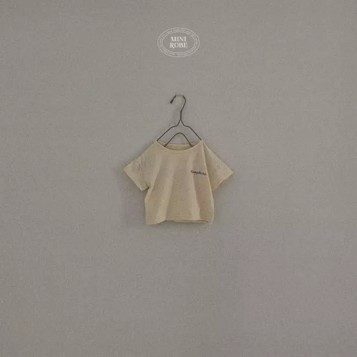 Mini Robe - Korean Baby Fashion - #onlinebabyshop - Bebe simple Tee - 5