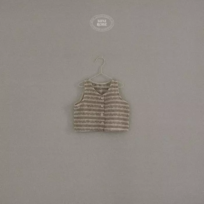 Mini Robe - Korean Baby Fashion - #onlinebabyshop - Bebe Bon Jovi Vest - 4