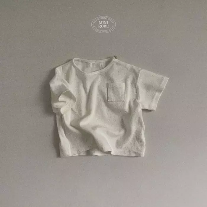 Mini Robe - Korean Baby Fashion - #smilingbaby - Bebe Jacquard Tee - 3