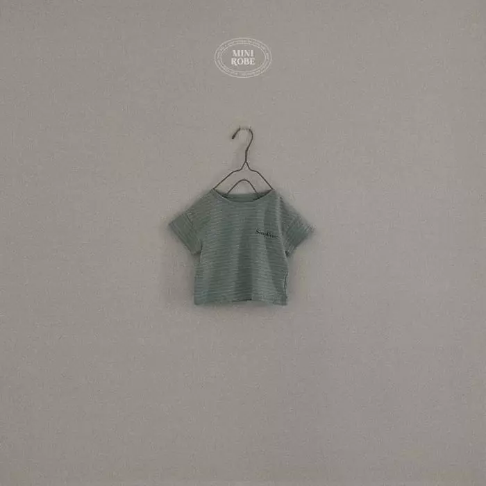 Mini Robe - Korean Baby Fashion - #smilingbaby - Bebe simple Tee - 6