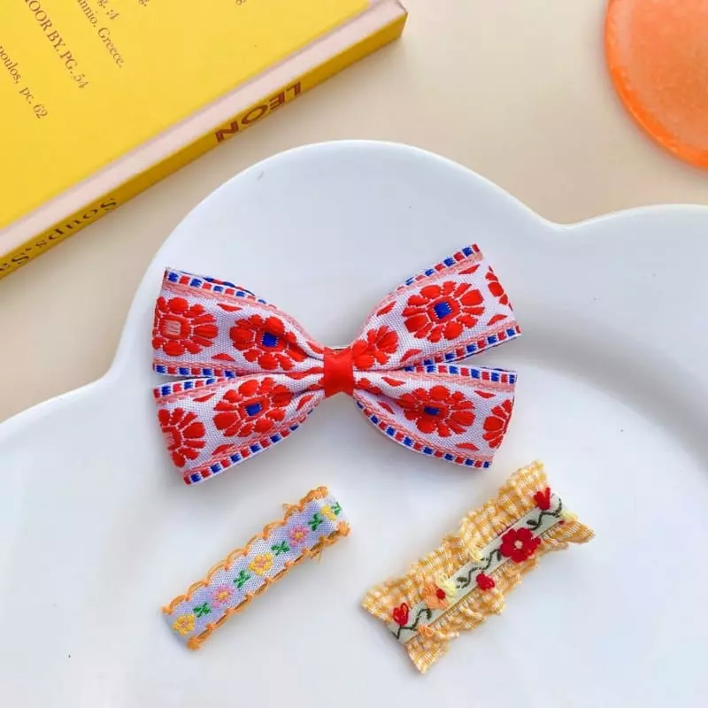 Mins - Korean Children Fashion - #childrensboutique - White Romance Hairpin Set - 3