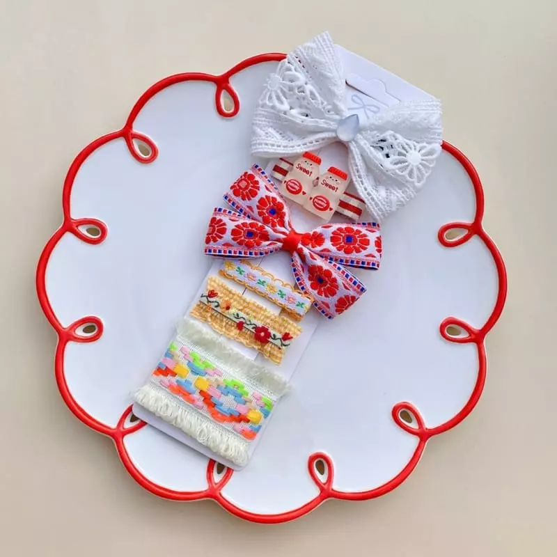 Mins - Korean Children Fashion - #childrensboutique - White Romance Hairpin Set - 4