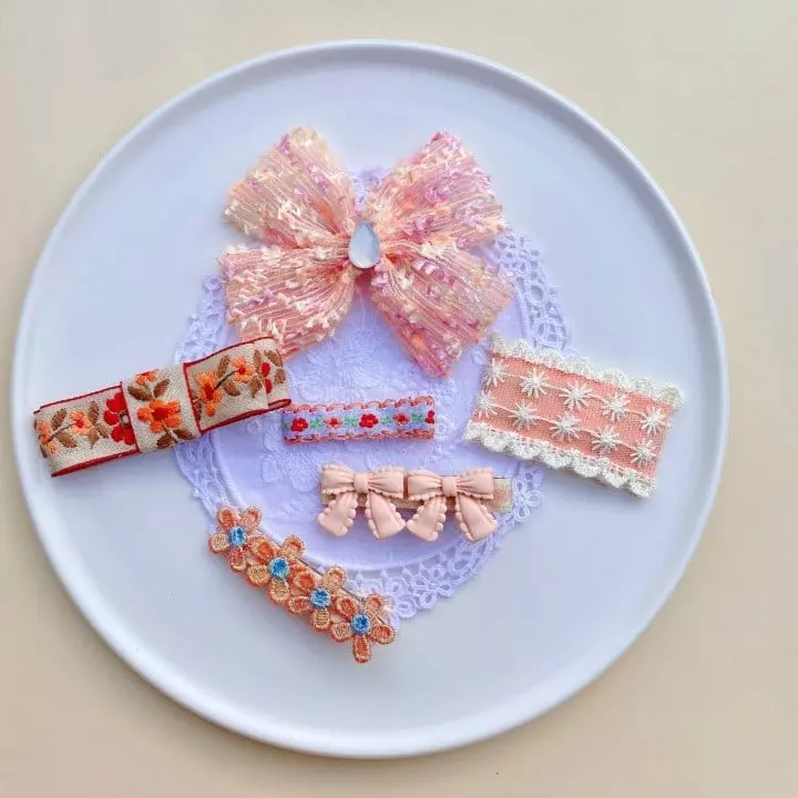 Mins - Korean Children Fashion - #fashionkids - Sweety Orange Hairpin Set