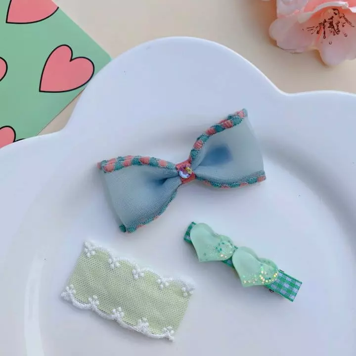 Mins - Korean Children Fashion - #kidsshorts - Merona Hairpin Set - 3