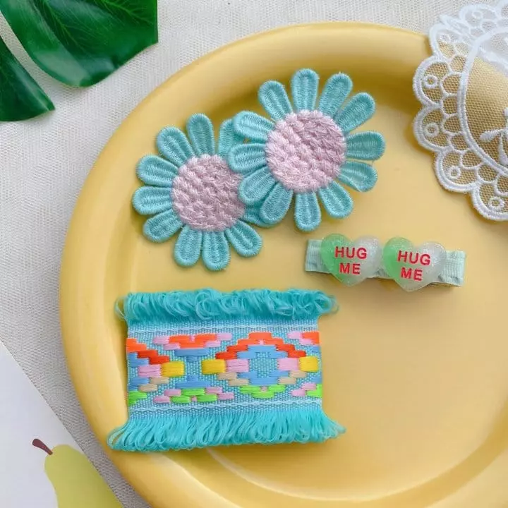 Mins - Korean Children Fashion - #kidzfashiontrend - Mini Flor Hairpin Set - 3
