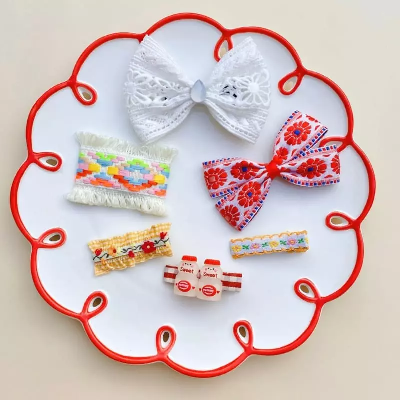 Mins - Korean Children Fashion - #stylishchildhood - White Romance Hairpin Set