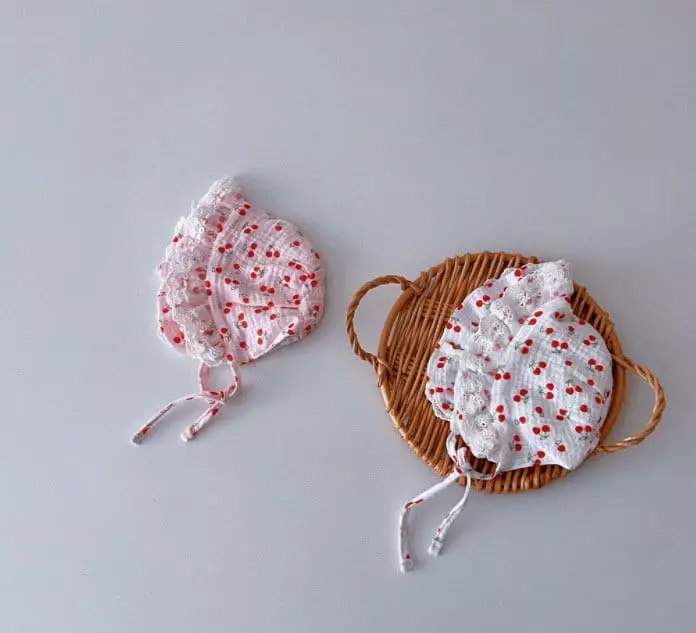 Miso - Korean Baby Fashion - #babyboutique - Cherry Bonnet