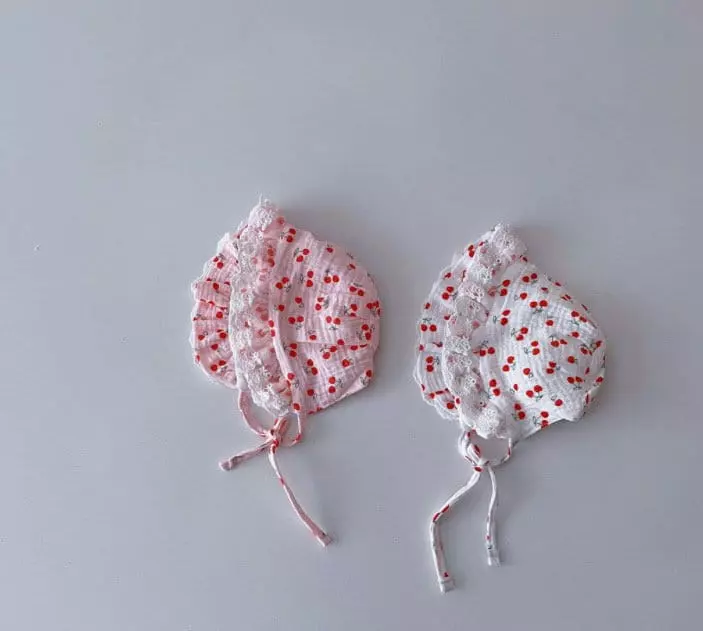 Miso - Korean Baby Fashion - #babyboutiqueclothing - Cherry Bonnet - 2