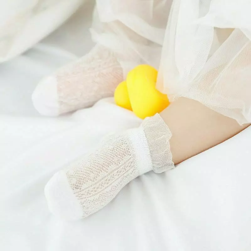 Miso - Korean Children Fashion - #childofig - Mesh Les Socks - 3