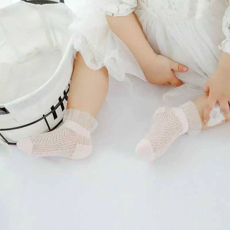 Miso - Korean Children Fashion - #childofig - Mesh Les Socks - 4