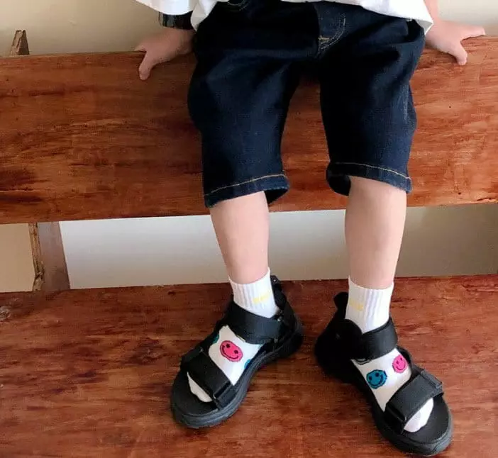 Miso - Korean Children Fashion - #childofig - Yellow Smile Socks