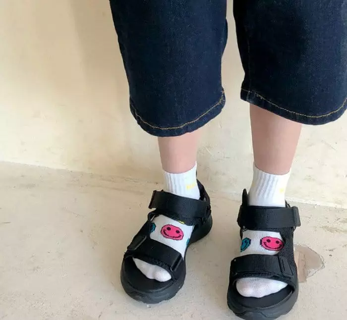 Miso - Korean Children Fashion - #childofig - Yellow Smile Socks - 2