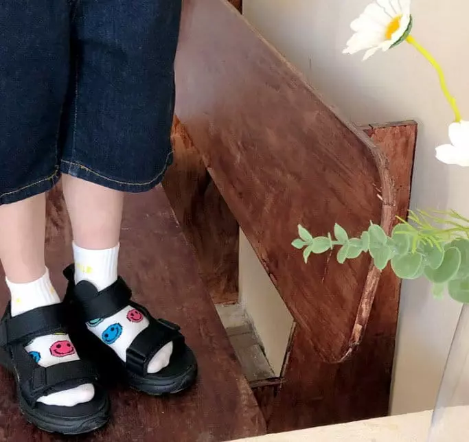 Miso - Korean Children Fashion - #childrensboutique - Yellow Smile Socks - 3