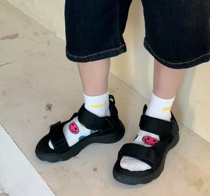 Miso - Korean Children Fashion - #discoveringself - Yellow Smile Socks - 5