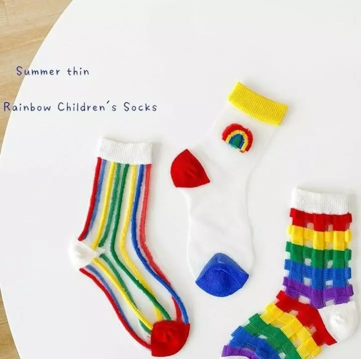 Miso - Korean Children Fashion - #fashionkids - Rainbow Socks Set