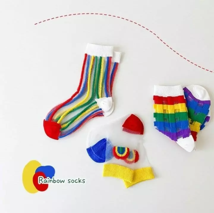 Miso - Korean Children Fashion - #kidsshorts - Rainbow Socks Set - 2