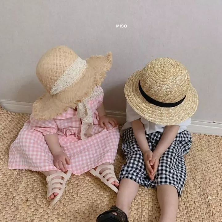 Miso - Korean Children Fashion - #kidsshorts - Circle Straw Hat