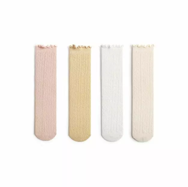 Miso - Korean Children Fashion - #kidsshorts - Frill Knee Socks - 8
