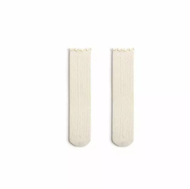Miso - Korean Children Fashion - #kidzfashiontrend - Frill Knee Socks - 10